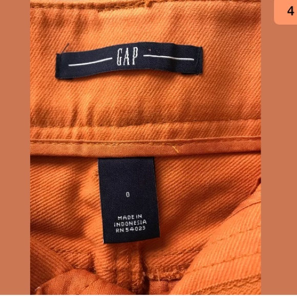 Gap Women’s Mini Skirt Orange Size 0 - Picture 3 of 8